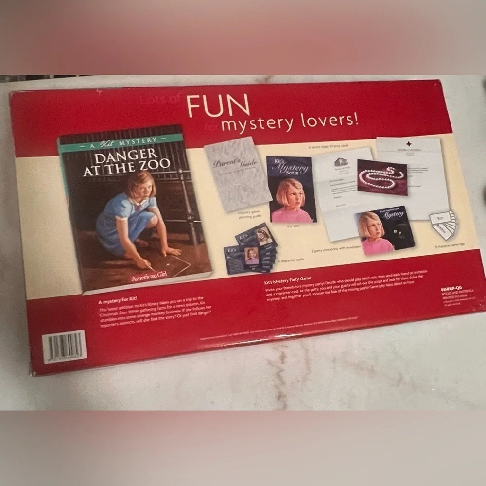 American Girl Kit's Mystery Party Board Game Host a Mystery Complete Set Sealed